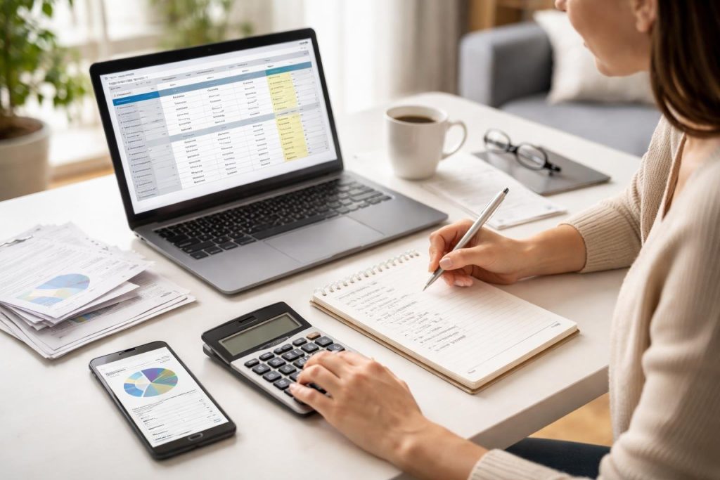 how to budget when in debt — step by step guide to pay off $8,000 in 18 months at breakfreefromdebtnow.com